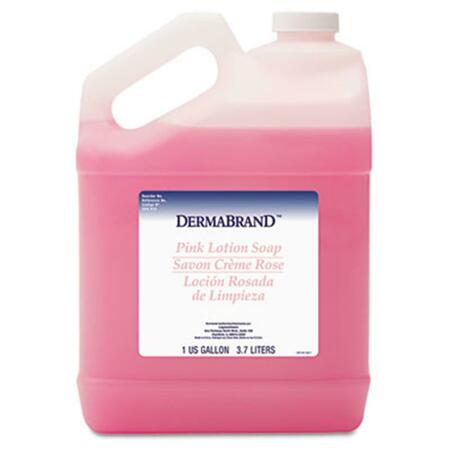 DERMABRAND Mild Cleansing Pink Lotion Soap- Pleasant Scent- Liquid- 1 gal Bottle, 4PK 410CT